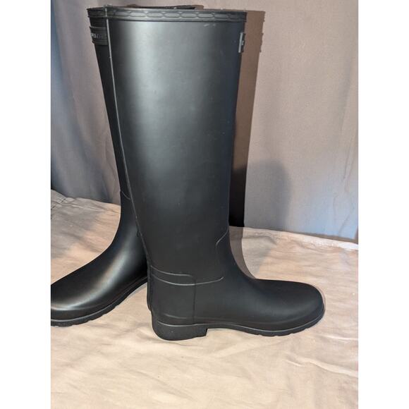 Hunter Women's Size 6 Rain boot Original Tall Black Matte - Picture 7 of 11